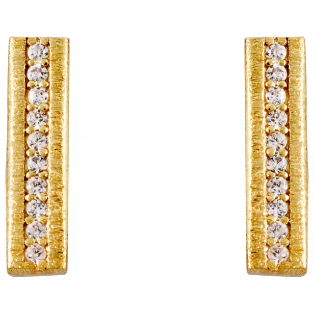 Gorjana Nia Shimmer Bar Stud Earrings Gold 19600302G