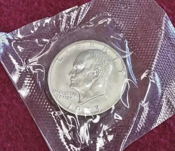 1973 S Eisenhower Dollar B U Uncirculated 40% silver(B10)