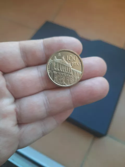 Moneda De 100 Pesetas De Juan Carlos I Del Año 1996.S/C Sacada De Cartucho!!