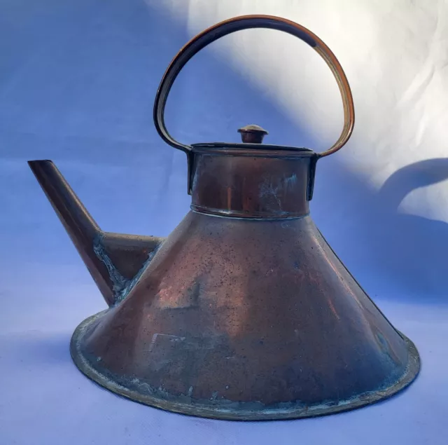 Antique Vintage Conical Copper Kettle