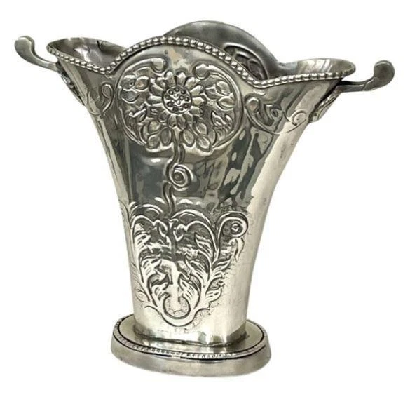 フラワーベース 花瓶 小物入れ 真鍮 シルバー フレンチ 87149PL-SV FLOWER BASE VASE small item holder brass silver French