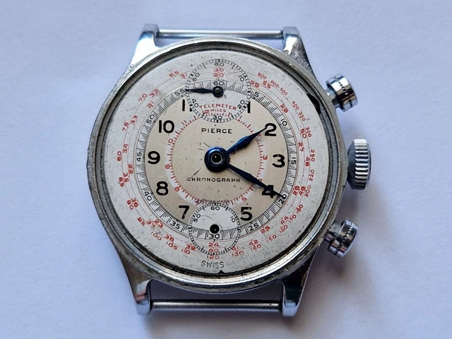 OROLOGIO MILITARE VINTAGE 1943 Antico Glashutte Tutima Cronografo Seconda Guerra Mondiale