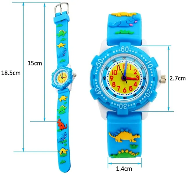 Orologio Impermeabile Bambini 3DCartoon Digitale RagazziRagazze Orologi Regalo Per Tempo Insegnamento 2