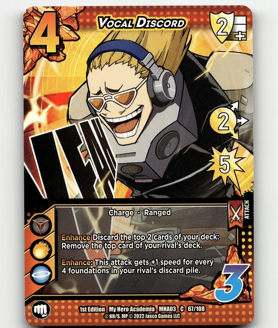 UniVersus Vocal Discord My Hero Academia: Heroes Clash 1st Edition C