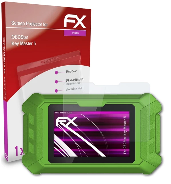 Protection D'écran Verre Trempé AtFoliX Pour Accu Chek Guide - 9H, Anti-choc, Transparent