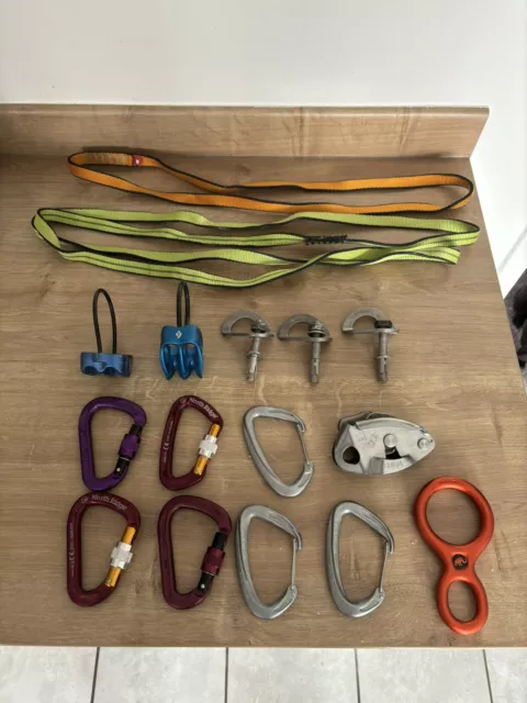 used rock climbing equipment