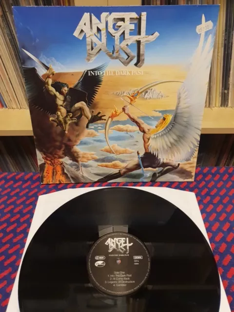 ANGEL DUST - Into The Dark Past Thrash Metal classic vinyl record LP