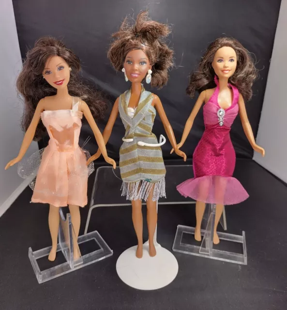 Joblot of 3 x Barbie High School Musical Dolls Mattel Bundle READ