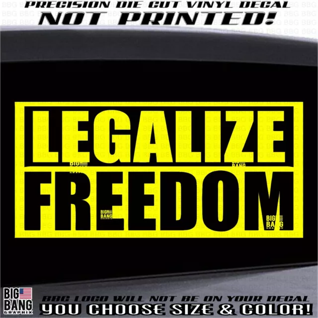 Legalize Freedom Vinyl Decal Sticker ATV SUV Truck Car Window Body USA Patriot