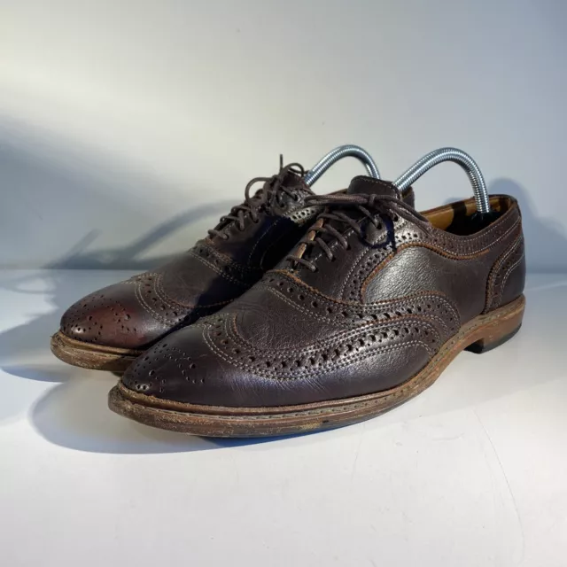 Allen Edmonds Neumok 2.0 Oxford 4709 Brown Leather Wingtip Mens Shoes 9