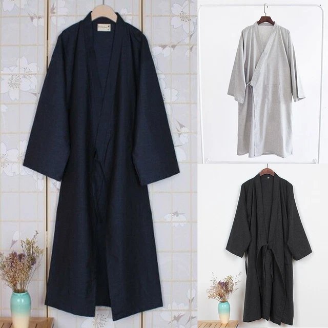 Accappatoio Vestaglia Yukata Casa Giapponese Kimono Pizzo Manica Lunga Da
