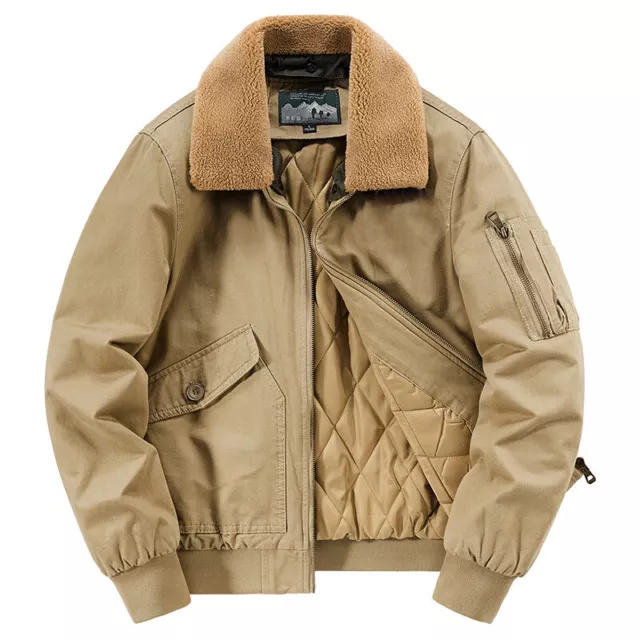 Large Size Men's Cotton-padded Jacket Fleece Thickened Jacket Detachable Coats