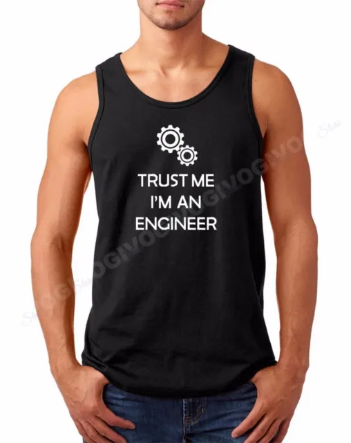 Men's Tank Top Trust Me I'm An Engineer T Shirt Engineering Tee Funny Graduation