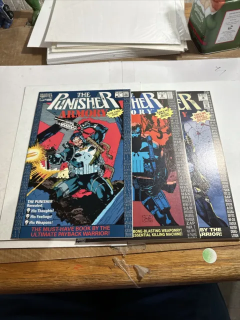 PUNISHER ARMORY LOT Volume 1 -3 Lot  Marvel Comics 1992 Mid To High Grade A66