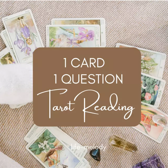 1 CARD QUESTION TAROT LOVE MONEY READING psychic 24HOURS DELIVERY