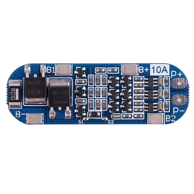3 Series 11.1V 12V 12.6V Li-ion Lithium Battery Cell BMS PCB Protection Board