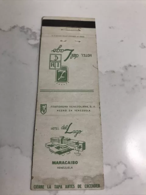 InterContinental Hotel Del Lago Maracaibo Venezuela Rare Matchbook Cover