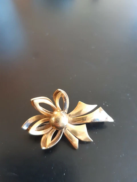 Broche Ancienne En Vermeil - Bijou Vintage Occasion