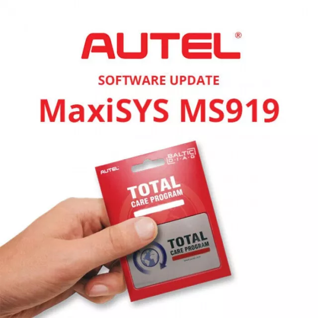 Autel MaxiSYS MS919 1 anno scheda aggiornamento software consegna codice istantanea