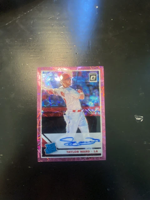 Taylor Ward 2019 Donruss Optic Pink Velocity Prizm Rated Rookie Auto READ
