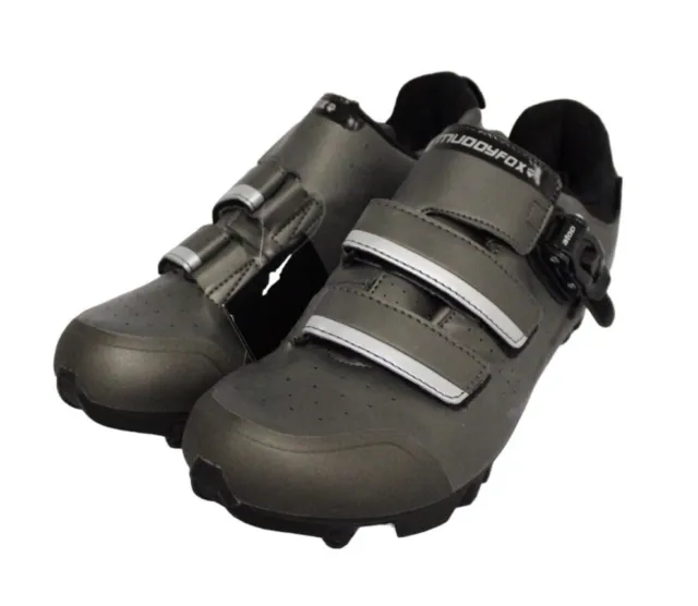 Men's MUDDYFOX MTB 200 Grey/Black Cycling Shoes UK 9 EU 43 S47