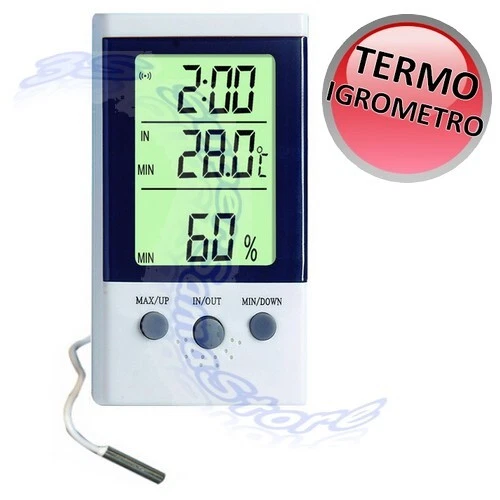 RUIZHI 4 Pezzi Termometro Ambiente Interno,Igrometro Termometro Digitale,Igrometro Professionale - Foto 6