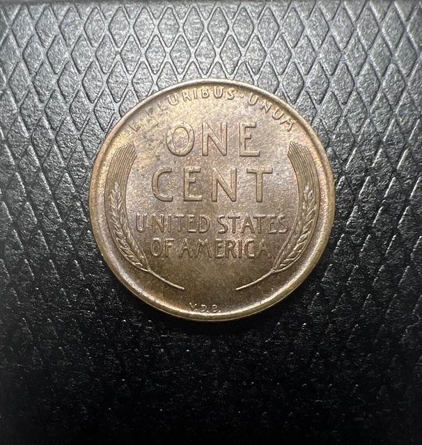 1909 VDB Lincoln Head Wheat Cent Bronze BN Penny Au-Bu High grade (SKU610) 2