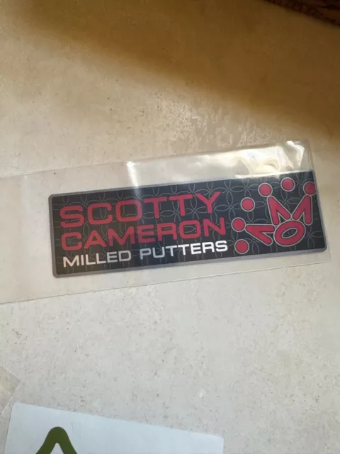 Scotty Cameron 7 Point Crown RED BLACK Milled Putters 6 1/2 inches Mylar