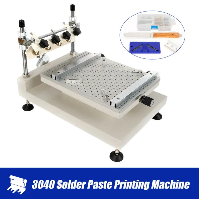 New Manual solder paste printer PCB SMT stencil printer size 400x300mm Precision