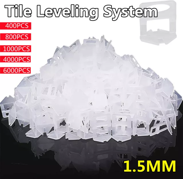 UP 8000 Tile Leveling System Clips Levelling Spacer Tiling Tool Floor Wall 1.5mm