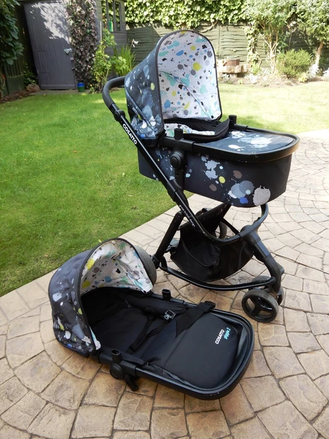 BEAUTIFUL COSATTO GIGGLE 2 in 1 BERLIN PRAM PUSHCHAIR TRAVEL SYSTEM BIRTH + VGC