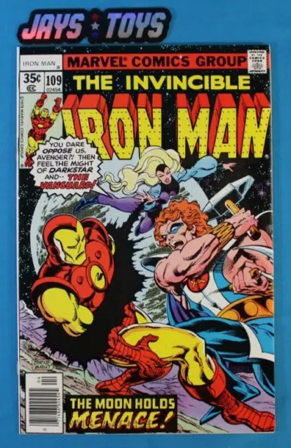 The Invincible Iron Man #109 1978 Marvel Comics 1st App Vanguard