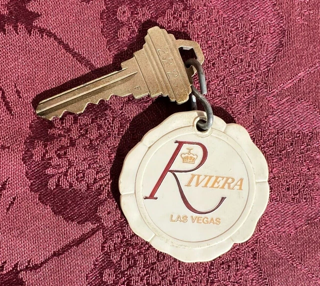 Vintage Riviera Hotel And Casino Las Vegas Nevada Hotel Room Key And Fob #222