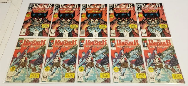 PUNISHER: WAR JOURNAL (1988) #6 & 7 Lot of (10) Comics HI GRADE Avg NM+ 9.6