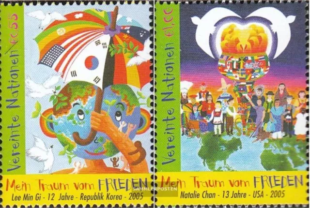 Nations unies - Vienne 451-452 (complète edition) oblitéré 2005 Weltfriedenstag