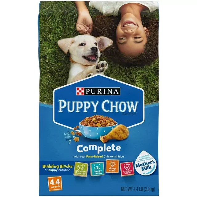 Purina Puppy Chow High Protein Dry Puppy Food, Complete With Real Chicken, 4.4