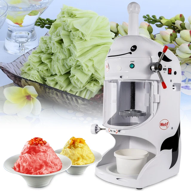 Ice Shaver Snow Cone Maker Premium Quality Commercial Ice Cub Shaved Ice Machine