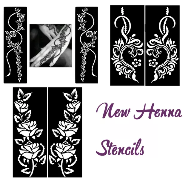 Mixed Design #Henna Temporary Ramadan Body Art Decal Stencil Sticker Mehndi Eid