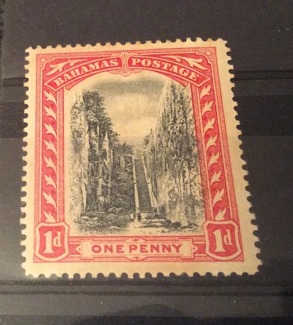 BAHAMAS 1901 1d SG 58 WMK CROWN CC MH Cat £15