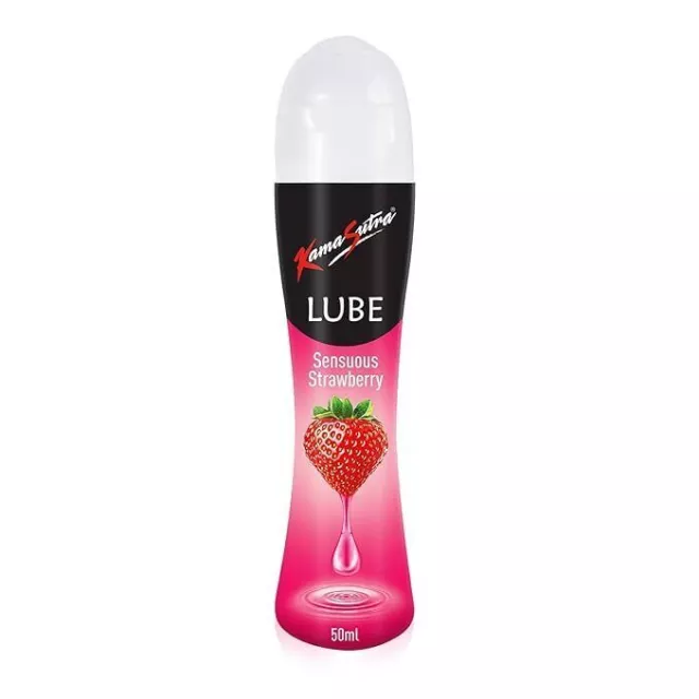 KamaSutra Lube Lubricante personal de fresa para hombres y mujeres 50 ml a...