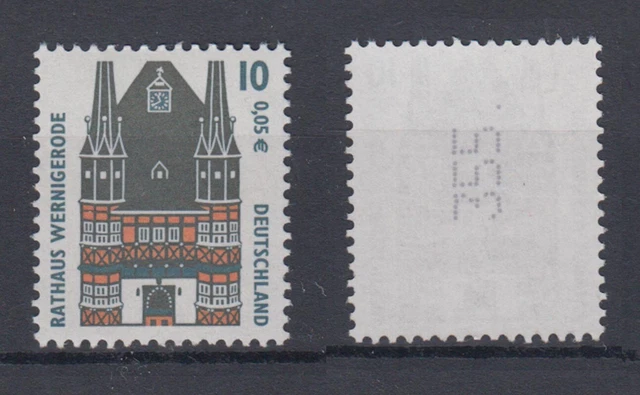 Bund 2139 RM mit ungerader Nummer SWK mit Punkt 10 Pf/0,05 C postfrisch