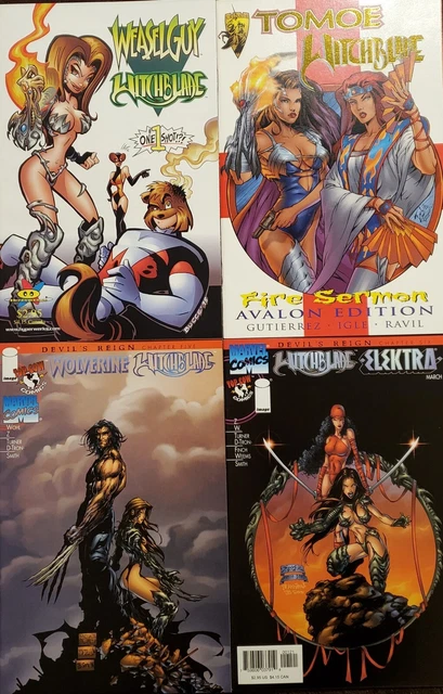 Witchblade Lot Of 4 Crossovers 3 Alternate Covers Gold!