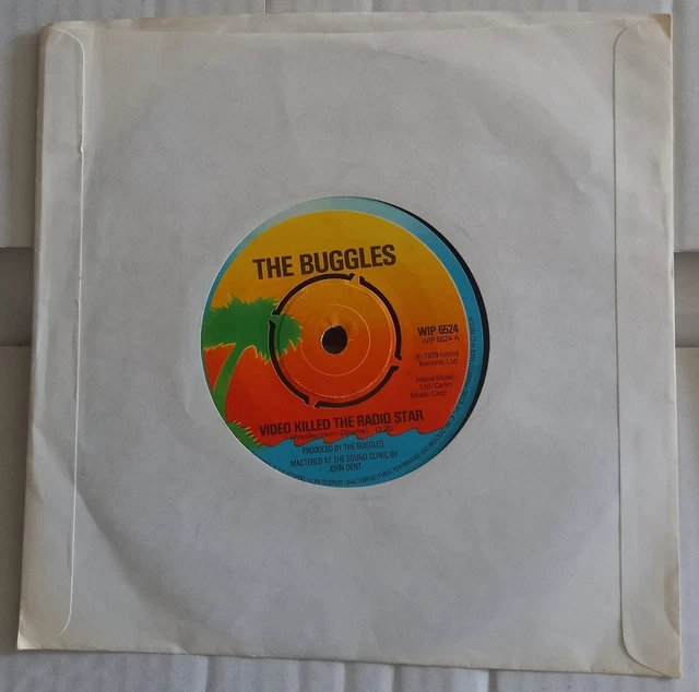 THE BUGGLES VIDEO Killed The Radio Star vinyle single Island Records ...