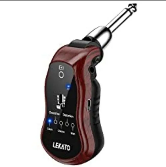 LEKATO Portable Bluetooth Guitar Effector Bass Guitar Headphone Amplifier 5 in 1