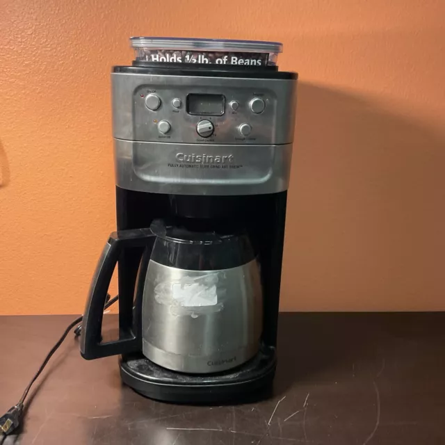 Cuisinart Automatic Grind & Brew Thermal 10 Cups Coffee Maker DGB-600BC Tested