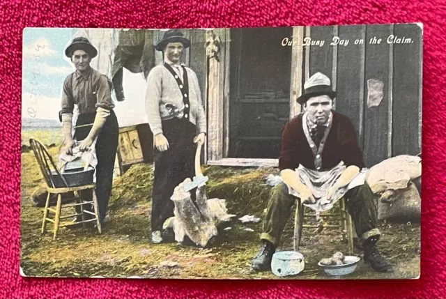 1909 North Dakota - Palermo, Coteau, Fargo & Others - 9 Color Postcards 3
