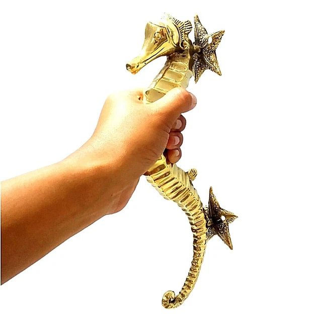 Hand Door Pull Handle Door Knob Door Lever Vintage Brass Art