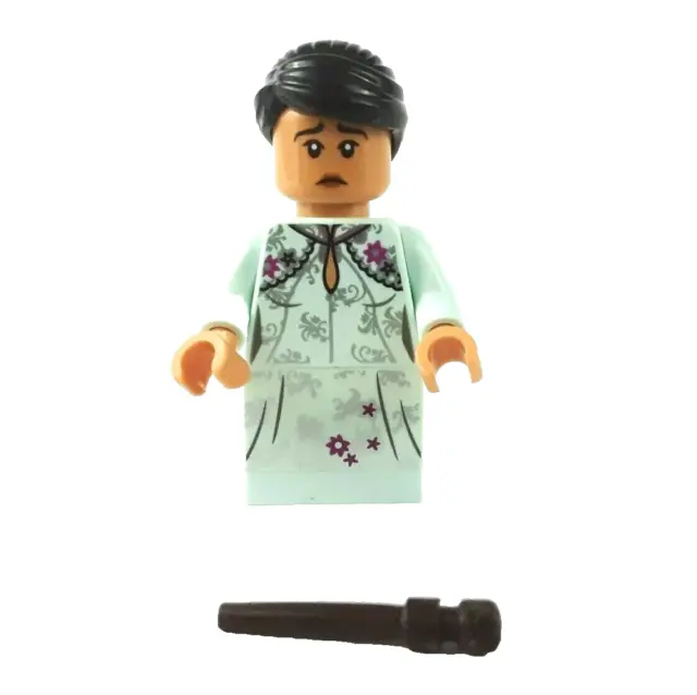 LEGO® HARRY POTTER™ Cho Chang Light Aqua Dress Minifigure Dark Brown ...