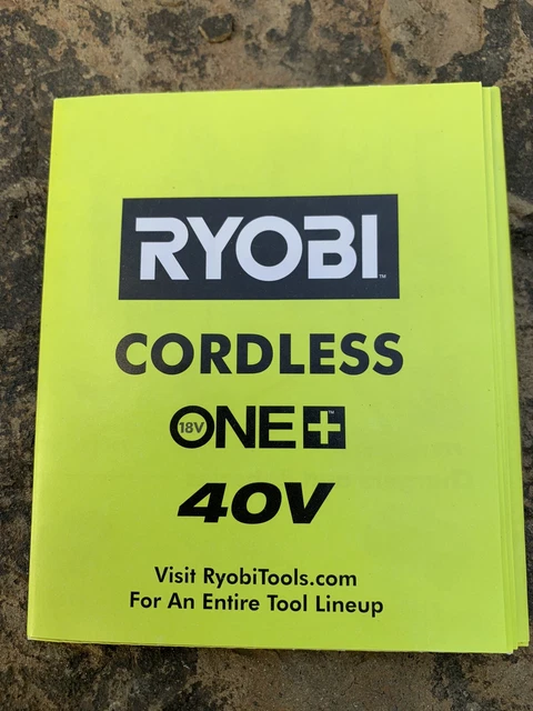 RYOBI CORDLESS ONE+ Tool Lineup Pamphlet Poster. New £7.74 - PicClick UK