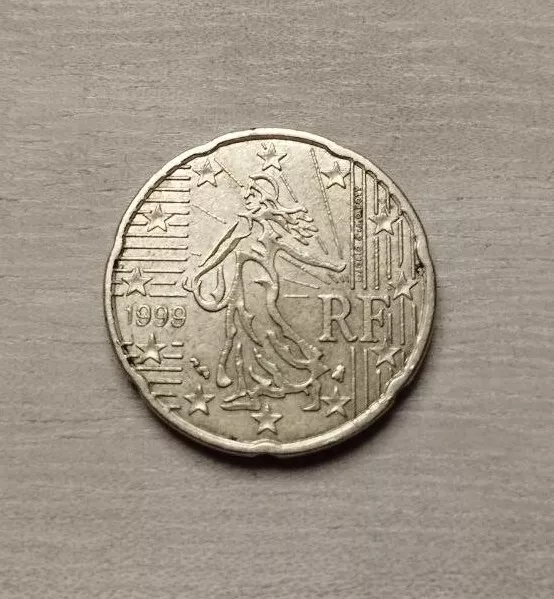 20 Cent 1999 Frankreich Münze #C - Rarität Euro France